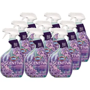 Clorox® Scentiva Disinfecting Multi-Surface Cleaner, Lavender and Jasmine, 32 oz, 9/Carton