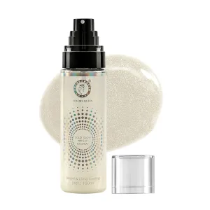 /Collors-qQueen/Gold Glow Makeup Fixer Spray – 100 ml | Long Lasting Makeup Setting Spray for Face Makeup | Lightweight & Non Greasy Makeup fixer Spray after Makeup, Infused with Aloe Vera Extracts