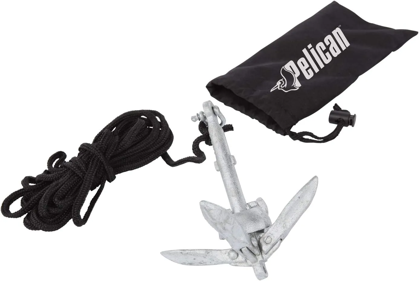 Compact Anchor Kit for Kayak, Canoe, SUP, Inflatables or Small Boats, Foldable Storage Bag, Ideal for Fishing Kayak Boating