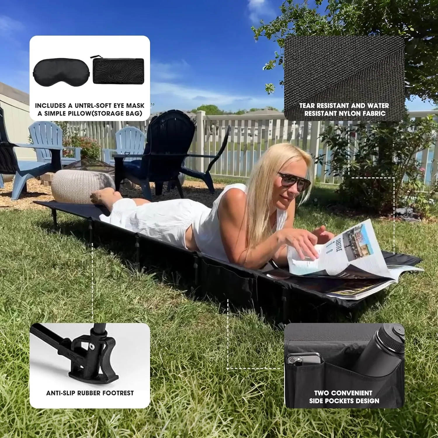 compact folding camping cot for outdoor adventures
