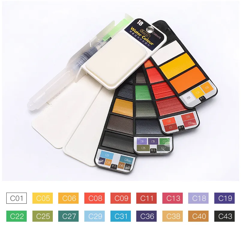 Compact Watercolor Travel Kit