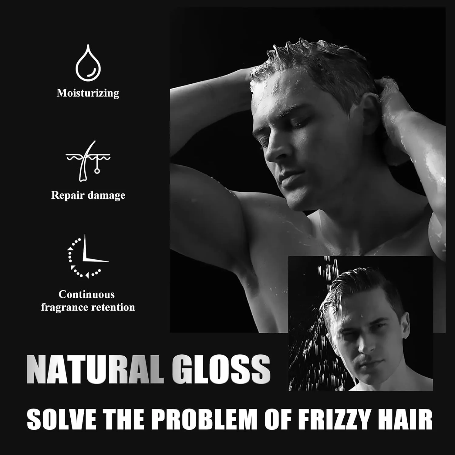 Continentau Natural Plant Protein Hair Thickening Spray, Instntaeous Natural Plant Protein Hair Thickening Spray, Fluffy Volumizing Hair Spray for Women Men Extra-Volume, Non Greasy (100ml, 3pcs)