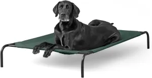 Coolaroo Original Elevated Dog Bed - Breathable Off-The-Ground Pet Bed with Cooling Fabric, Joint Relief & Moisture-Resistant Fabric, 100% Recyclable, Easy Clean, Brunswick Green, Extra Large