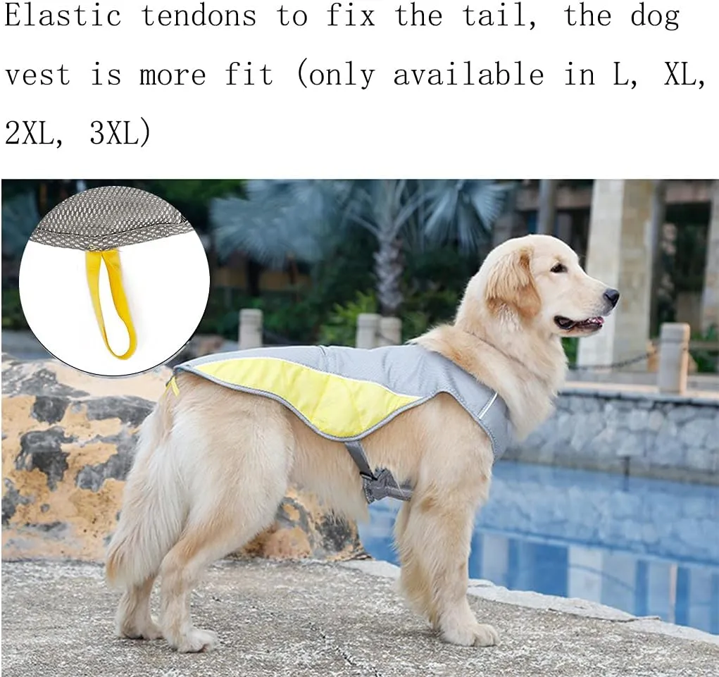 Cooling Dog Vest Harness, Reflective Safety Sun-Proof Pet Hunting Coat, Breathable Pet Cooler Vest, Cooling Jacket for Small Medium Dog