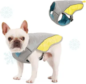 Cooling Dog Vest Harness, Reflective Safety Sun-Proof Pet Hunting Coat, Breathable Pet Cooler Vest, Cooling Jacket for Small Medium Dog