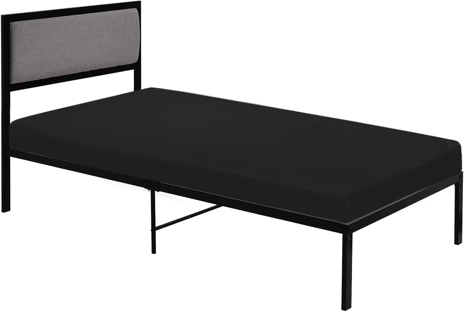 Cot Sheets 30" x 80", Cot Size Sheet Fitted with Narrow Twin/Camp Rvs Bunk/Guest Beds/Camping/Travel Trailers/Spilt Queen Bed, Super Soft Breathable Microfiber Cover, Bottom Sheet, Black