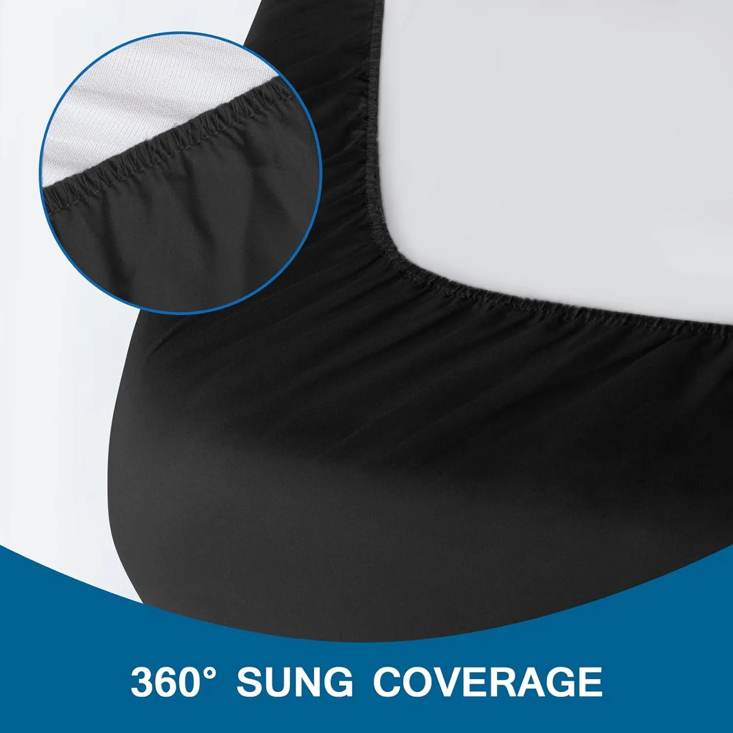 Cot Sheets 30" x 80", Cot Size Sheet Fitted with Narrow Twin/Camp Rvs Bunk/Guest Beds/Camping/Travel Trailers/Spilt Queen Bed, Super Soft Breathable Microfiber Cover, Bottom Sheet, Black