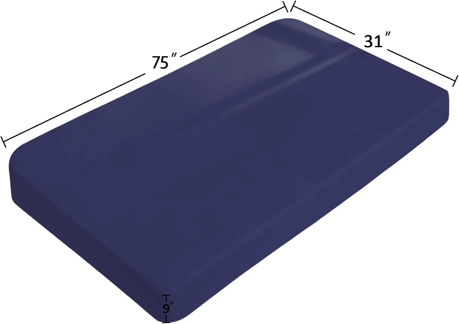 Cot Sheets 31" x 75", 2 Pack Cot Size Sheet Fitted with Narrow Twin/Camp Bunk/Rvs Bunk/Guest Beds/Army Cots/Trifold Mattress, Super Soft Breathable Microfiber Bed Cover, Bottom Sheet, Navy