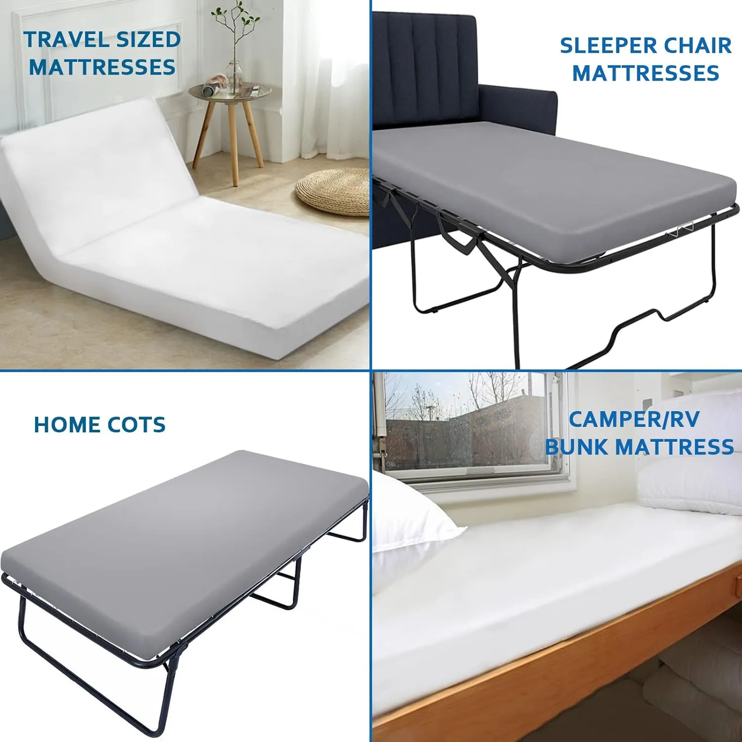 Cot Sheets 31" x 75", 2 Pack Cot Size Sheet Fitted with Narrow Twin/Camp Bunk/Rvs Bunk/Guest Beds/Army Cots/Trifold Mattress, Super Soft Breathable Microfiber Bed Cover, Bottom Sheet, Navy