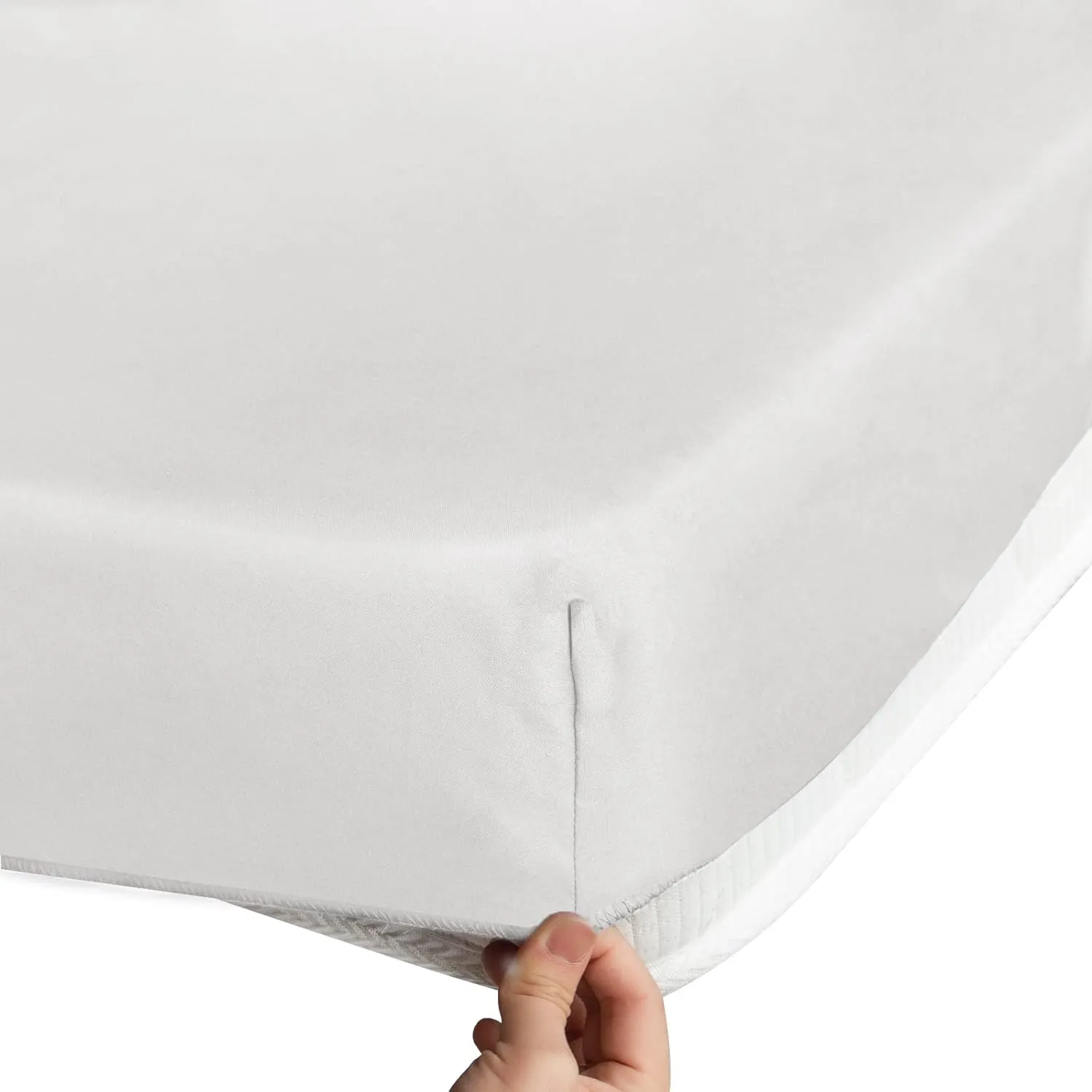 Cot Sheets 31" x 75", 2 Pack Cot Size Sheet Fitted with Narrow Twin/Camp Bunk/Rvs Bunk/Guest Beds/Army Cots/Trifold Mattress, Super Soft Breathable Microfiber Bed Cover, Bottom Sheet, White