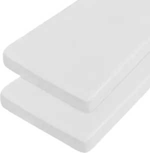 Cot Sheets 31" x 75", 2 Pack Cot Size Sheet Fitted with Narrow Twin/Camp Bunk/Rvs Bunk/Guest Beds/Army Cots/Trifold Mattress, Super Soft Breathable Microfiber Bed Cover, Bottom Sheet, White