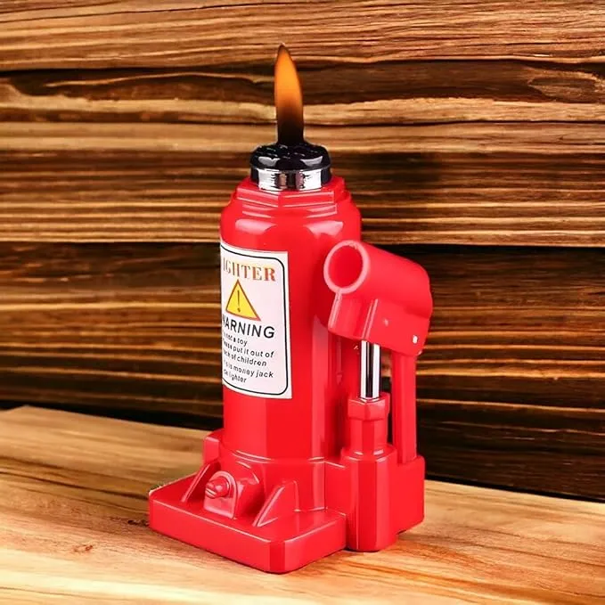 Creative Jack Lighter, Butane Lighters for Men, Lighters for Candle, Gas Lighter, Funny Lighters, Adjustable Refillable Cool Lighter, Unique Men's Gift Suitable for Outdoor Camping(No Gas)