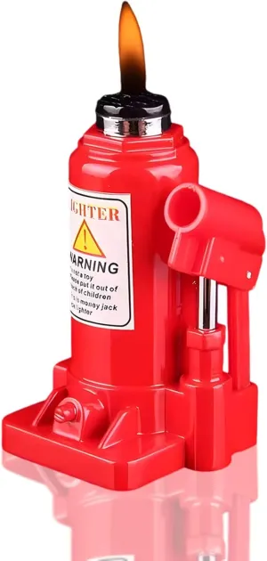 Creative Jack Lighter, Butane Lighters for Men, Lighters for Candle, Gas Lighter, Funny Lighters, Adjustable Refillable Cool Lighter, Unique Men's Gift Suitable for Outdoor Camping(No Gas)