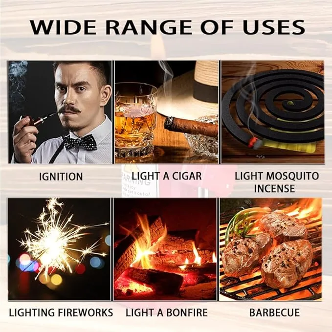 Creative Jack Lighter, Butane Lighters for Men, Lighters for Candle, Gas Lighter, Funny Lighters, Adjustable Refillable Cool Lighter, Unique Men's Gift Suitable for Outdoor Camping(No Gas)