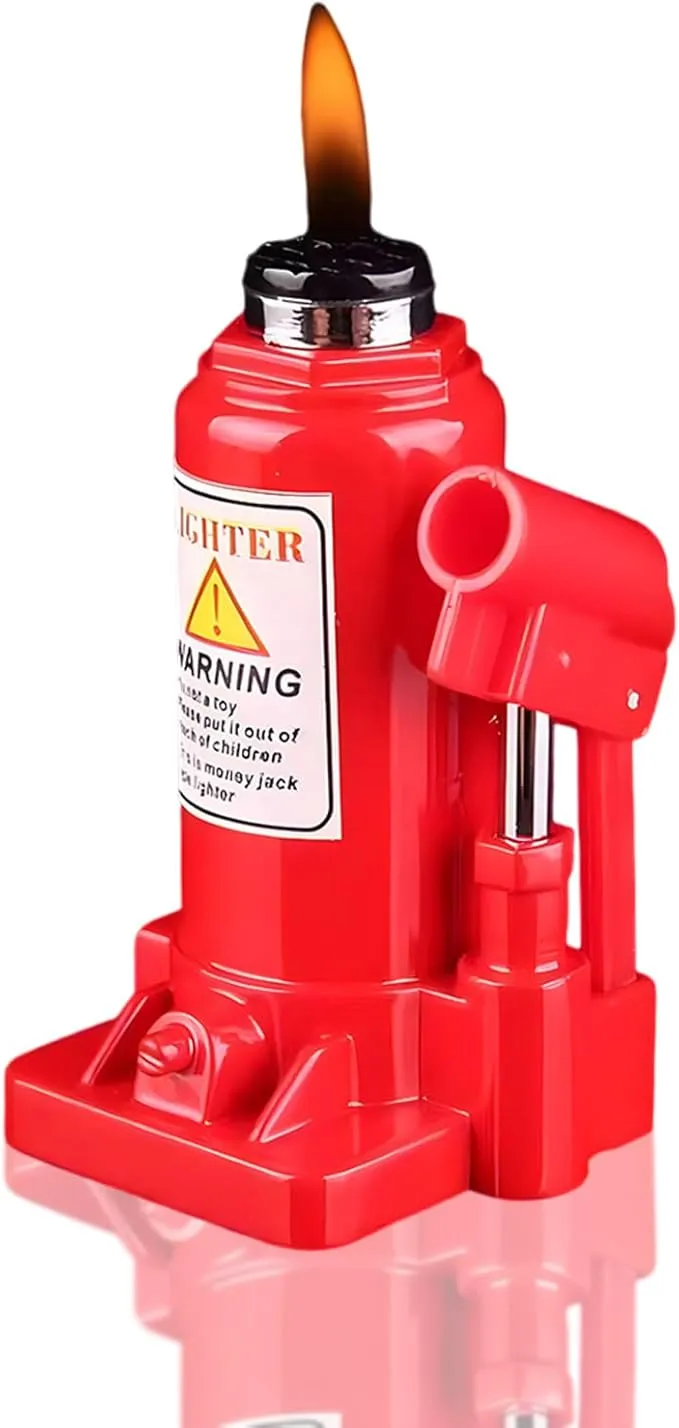 Creative Jack Lighter, Butane Lighters for Men, Lighters for Candle, Gas Lighter, Funny Lighters, Adjustable Refillable Cool Lighter, Unique Men's Gift Suitable for Outdoor Camping(No Gas)