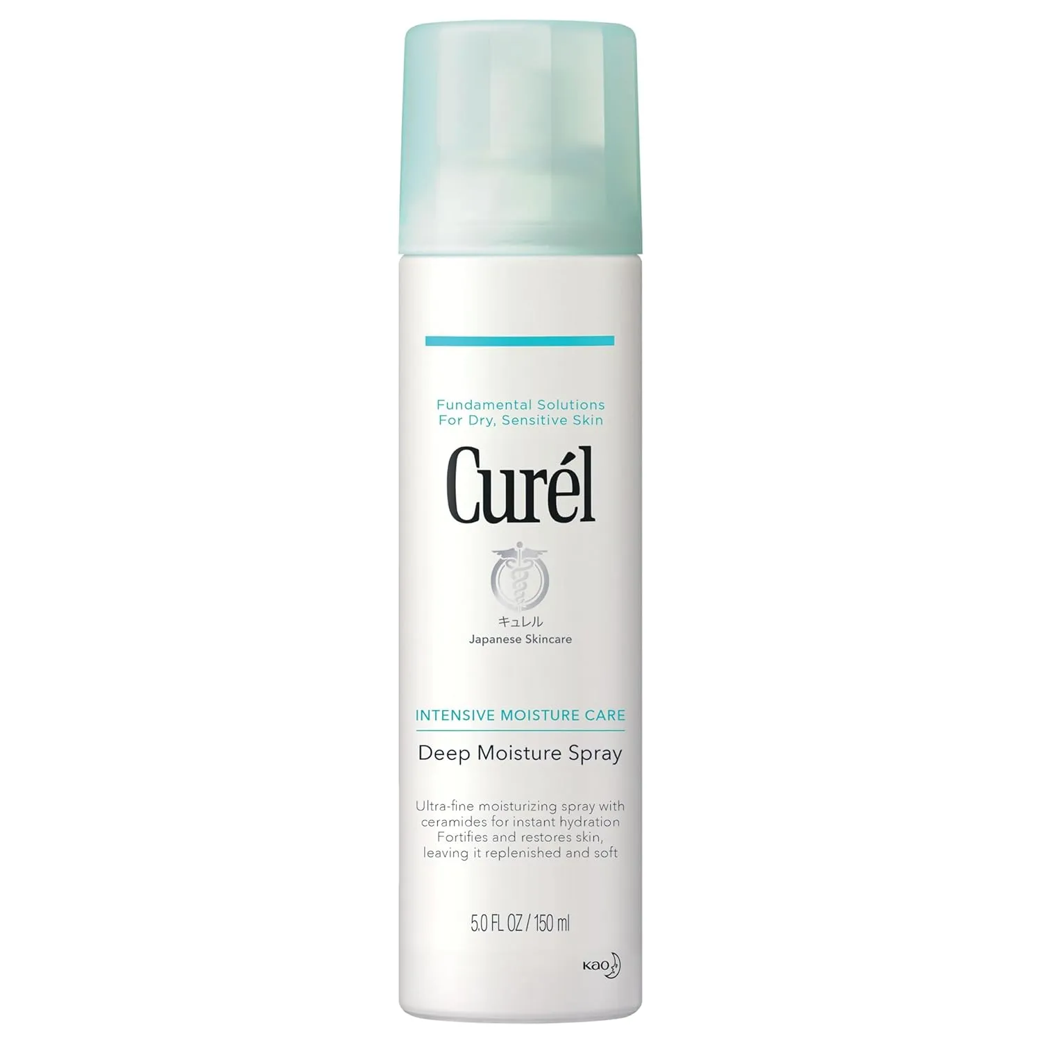 Curel Japanese Skin Care Deep Moisture Spray, Spray on Moisturizer for Dry Skin, Face Hydrating spray with Ceramides, 5 Oz