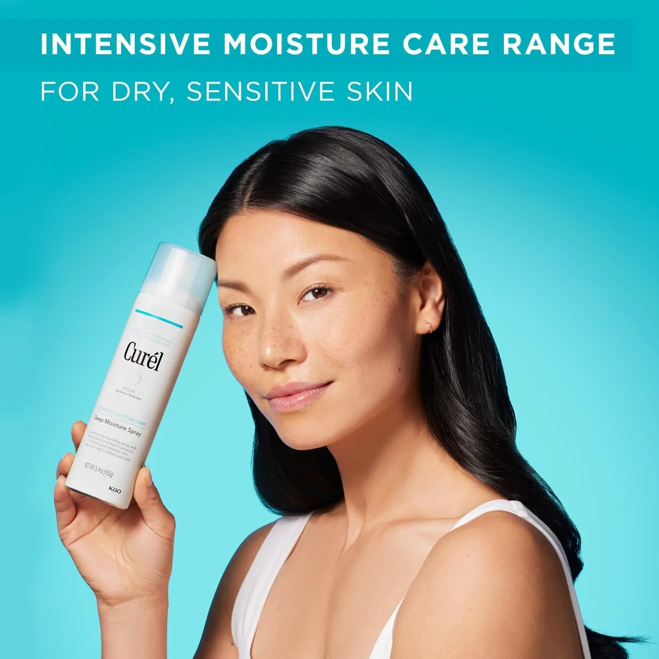 Curel Japanese Skin Care Deep Moisture Spray, Spray on Moisturizer for Dry Skin, Face Hydrating spray with Ceramides, 5 Oz