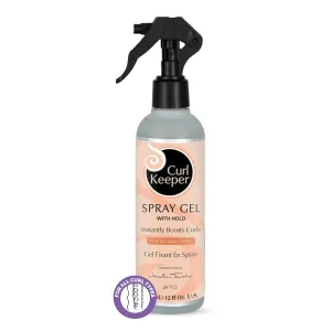Curl Keeper Hair Gel for Curls - Water-Based Styling Gel with Instant Hold and Boost for All Curl Types, 12 Fl Oz (For Women & Men)