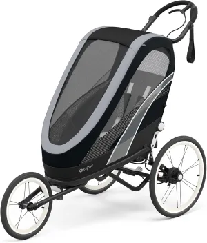 CYBEX ZENO 4-in-1 Multisport Trailer, Compact Fold, Smooth Ride Suspension and Air Filled Tires, Baby Trailer for 6 Months 