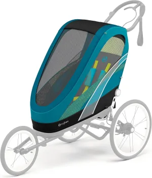 CYBEX ZENO 4-in-1 Multisport Trailer, Compact Fold, Smooth Ride Suspension and Air Filled Tires, Baby Trailer for 6 Months 