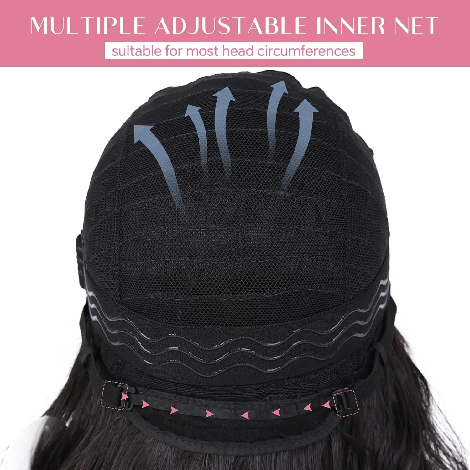 Dark Brown Wavy Wig for Women - 16 inch Medium Length, Heat Resistant Synthetic Hair, Middle Part, Natural Look for Daily Use, Party & Halloween