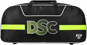 DCS Eco 50 Cricket Kit Bag | Color: Black & Neon Green | Size: 28 x 10.5 x 12.5 inches | for Men & Boys | Material: Polyester | Integrated Bat Pocket | Durable & Classy