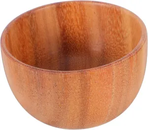 DECHOUS Wooden Shaving Soap Bowl for Men Elegant Natural Wood Lathering Tool for Smooth Shaving Portable Beard Foaming Bowl for Home Travel Grooming