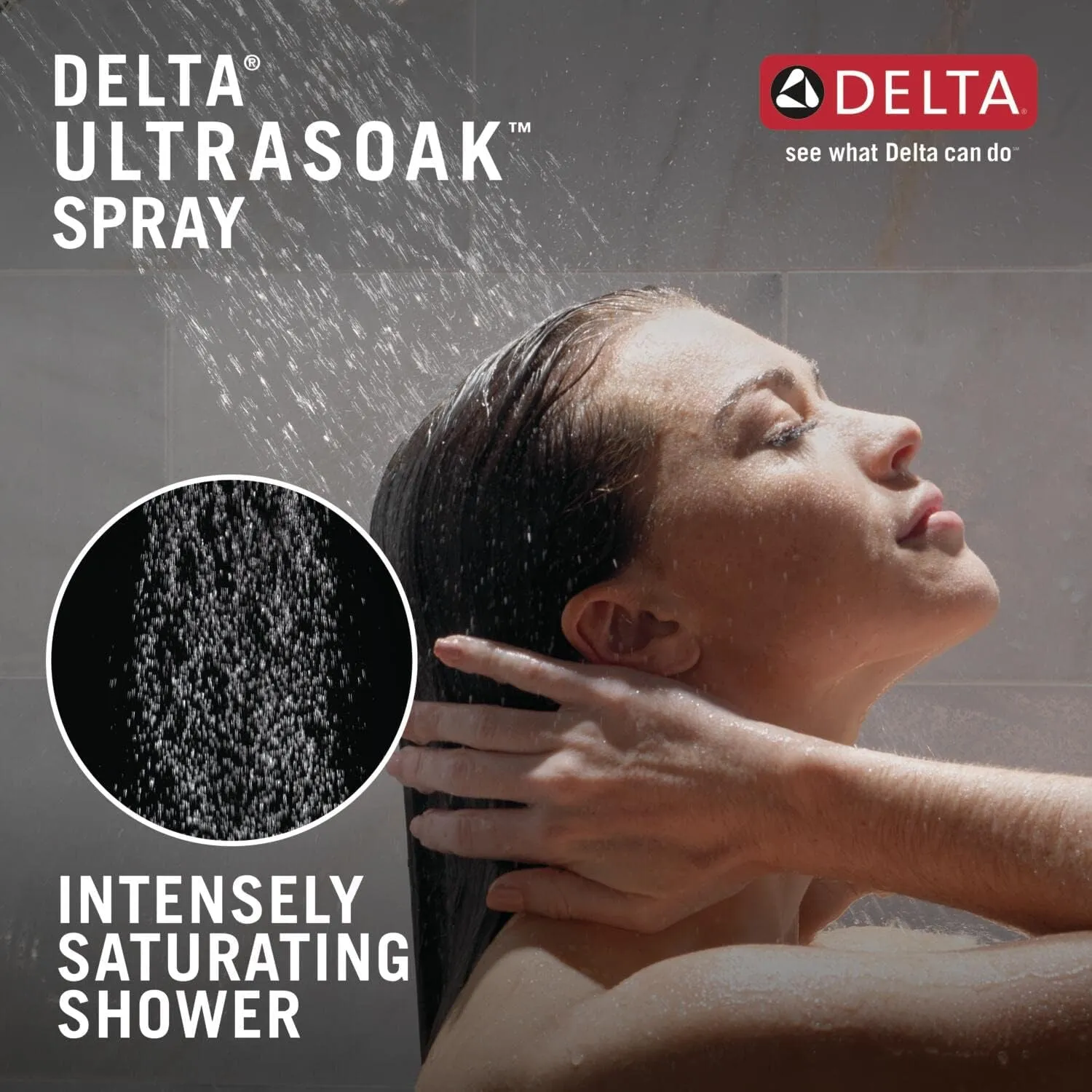 Delta Faucet 4-Spray Touch-Clean Shower Head with H2OKinetic PowerDrench Spray and UltraSoak Spray, Venetian Bronze 52487-RB