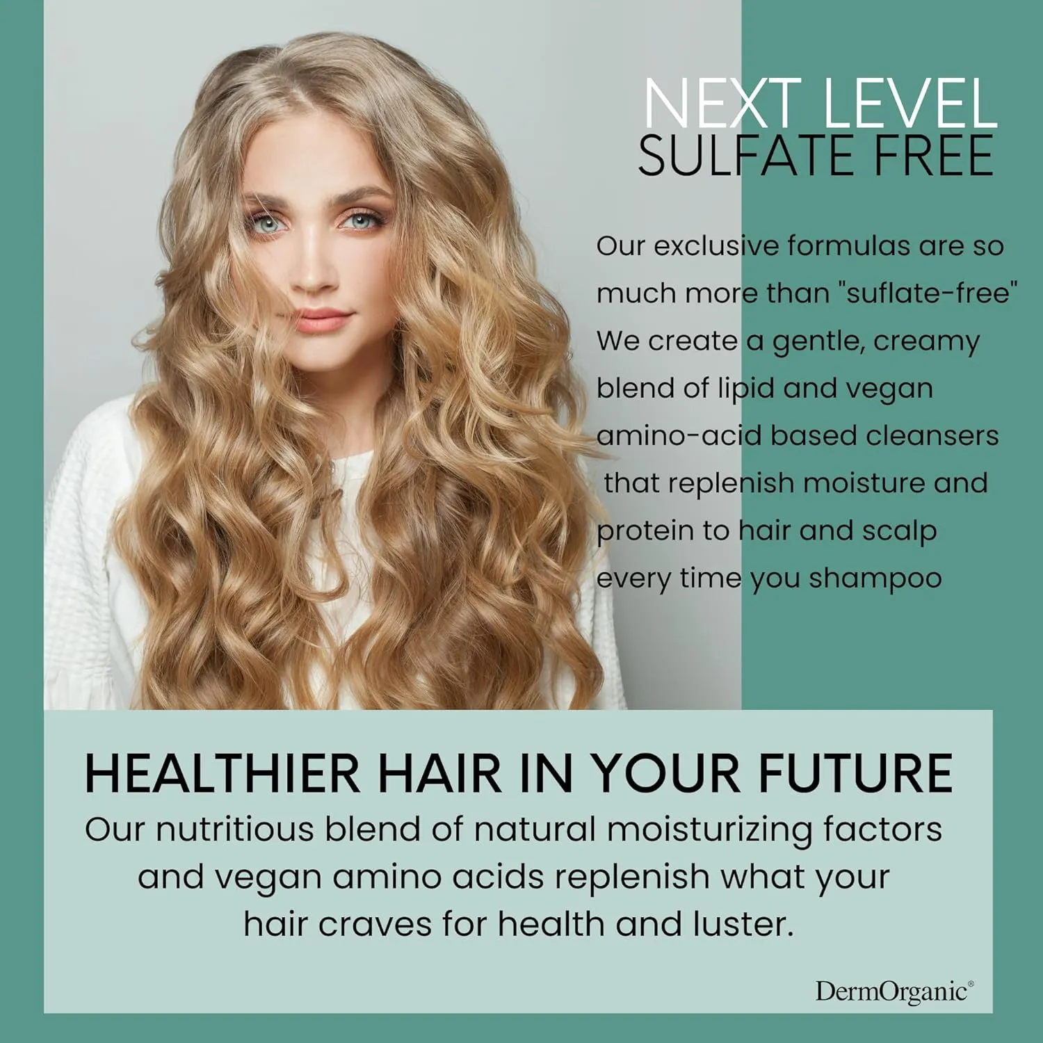 DermOrganic Color Care with Sunflower Anti-Fade Extract - Sulfate-Free 8-WAY THERMAL SPRAY – 8 Fl Oz