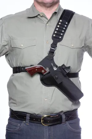 DIAMOND D OUTDOORS - Denali Chest Holster for XL Revolver up to 6 ¾” Barrel w/Reflex Sight Cut Down, 357/41/44/454