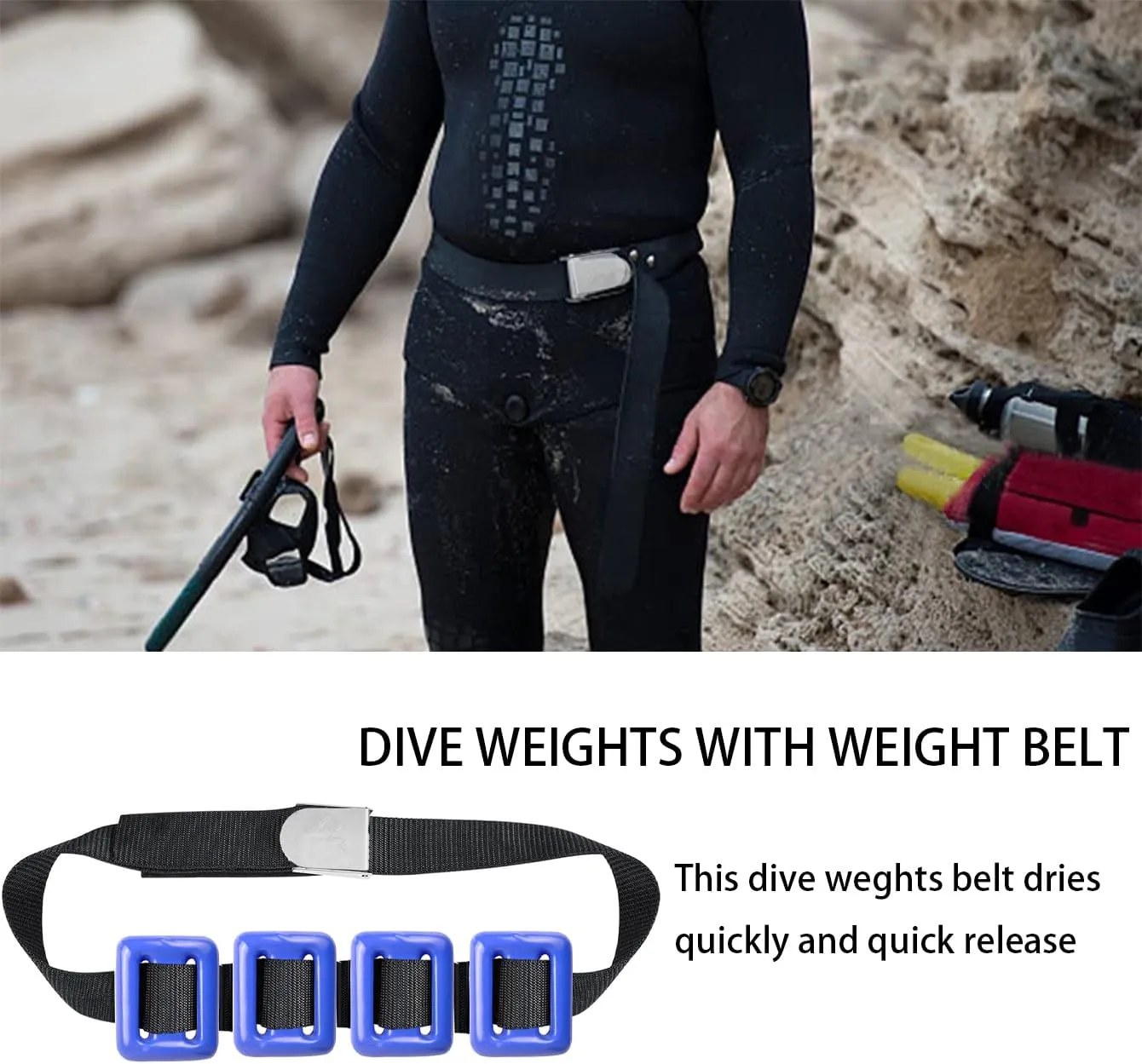 Dive Weights for Scuba Diving Weight Belt(1lb-4.4lb / 0.5kg-2kg),Vinyl Scuba Weights, Coated Dive Weights,Coated Lead Diving Weights, Dive Belt Weights for Freediving, Spearfishing