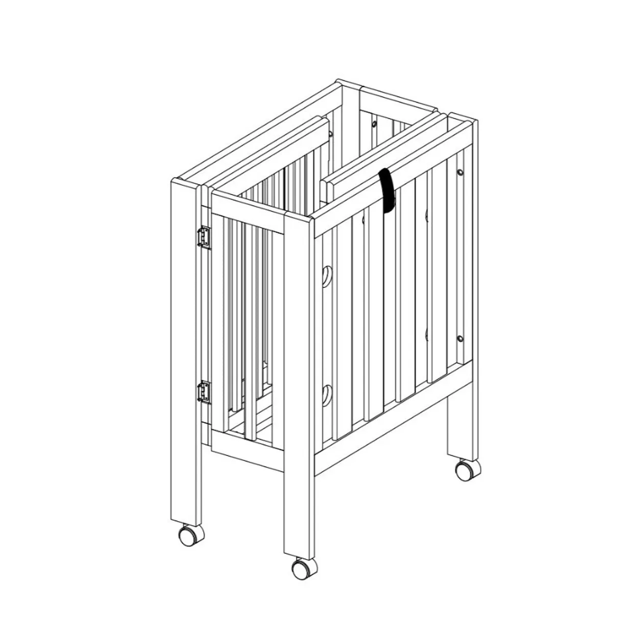 Dixie Folding Cot - White