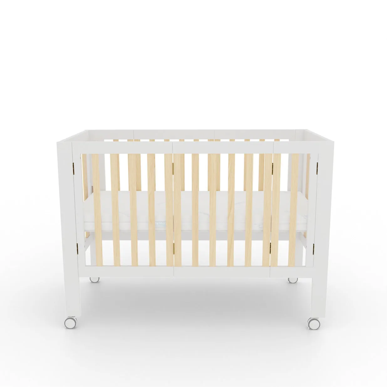 Dixie Folding Cot - White/Natural