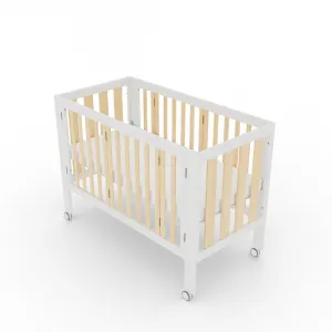 Dixie Folding Cot - White/Natural