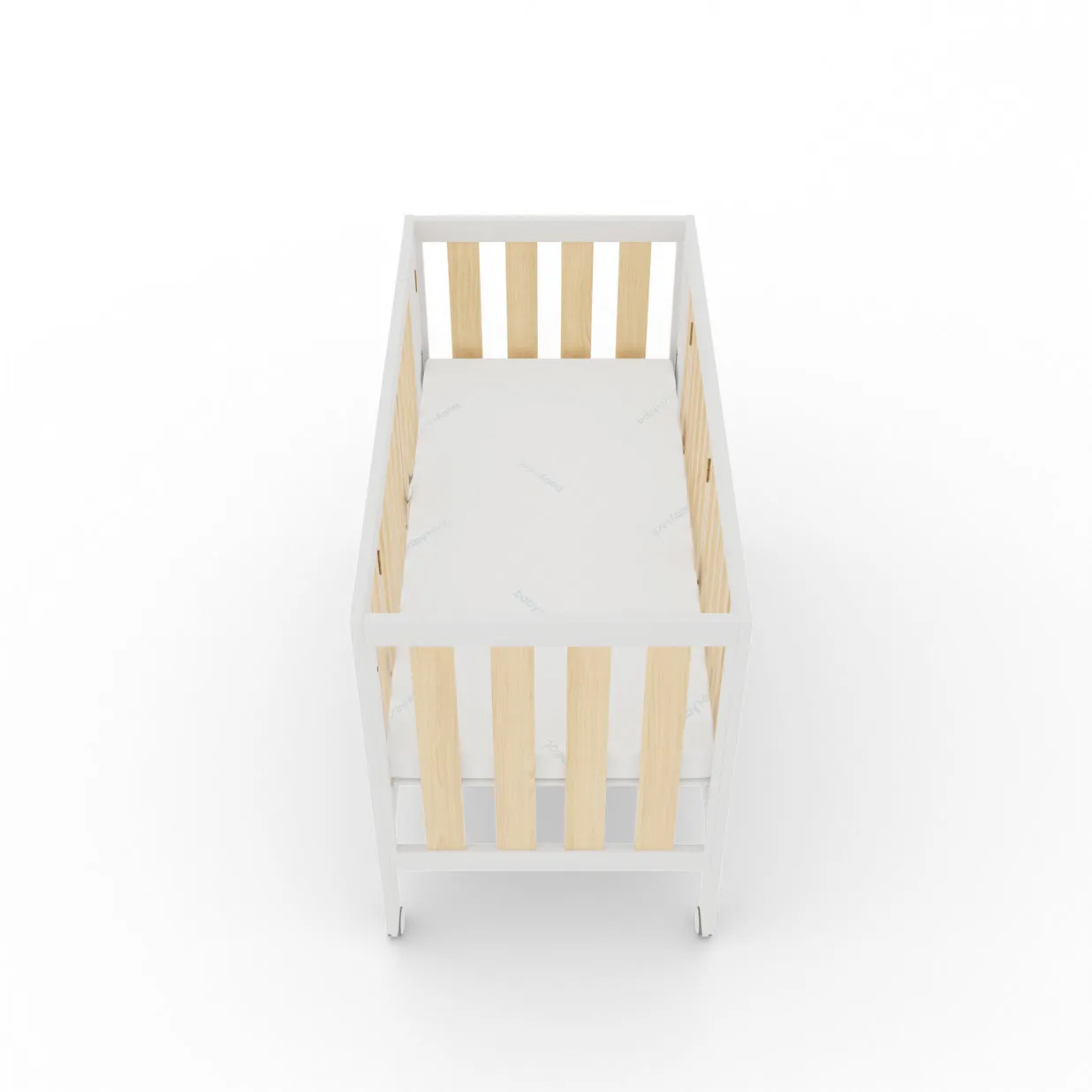 Dixie Folding Cot - White/Natural