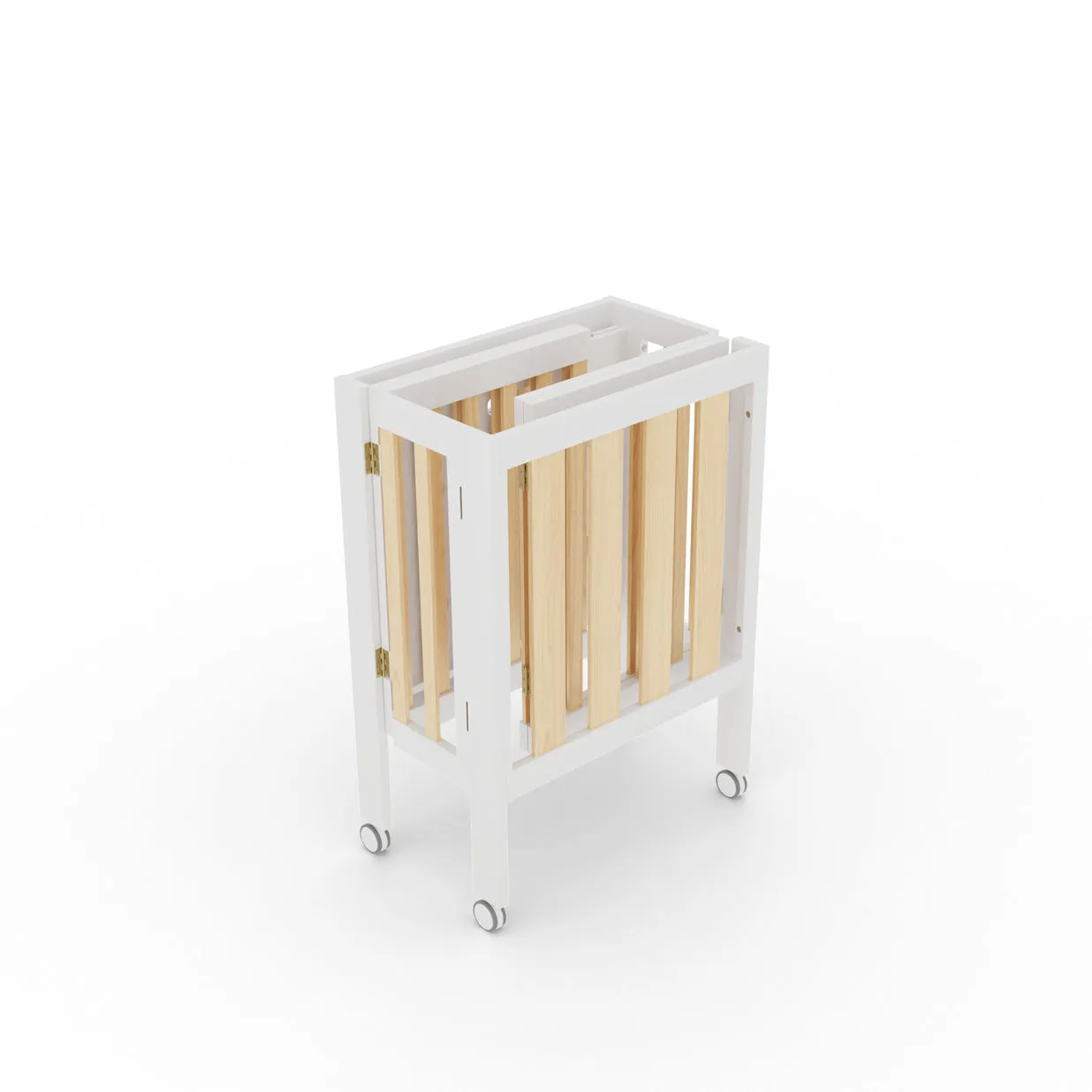 Dixie Folding Cot - White/Natural