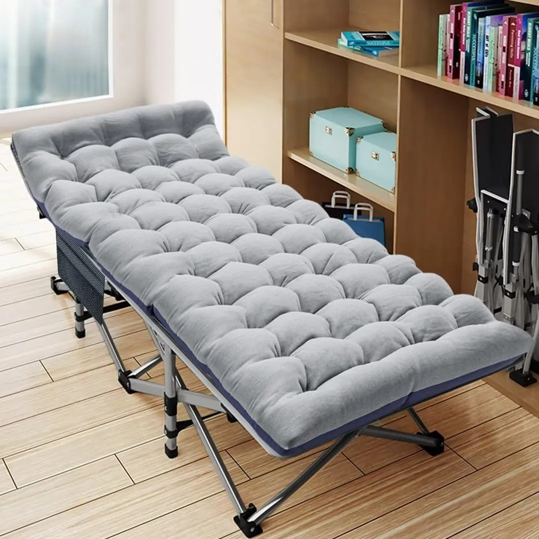 DoCred Folding Camping Cot with Mattress,Fold Cots,Portable Sleeping Bed,17 Pounds Weight,Over 900 lbs Weight Capacity