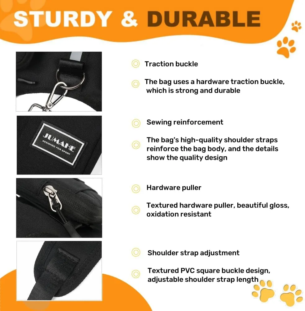 Dog Harness Backpack,Dog Backpack,Dog Hiking Backpack with Side Pockets & Adjustable Strap,Pets Self Carrier Bag for Traveling Camping Hiking