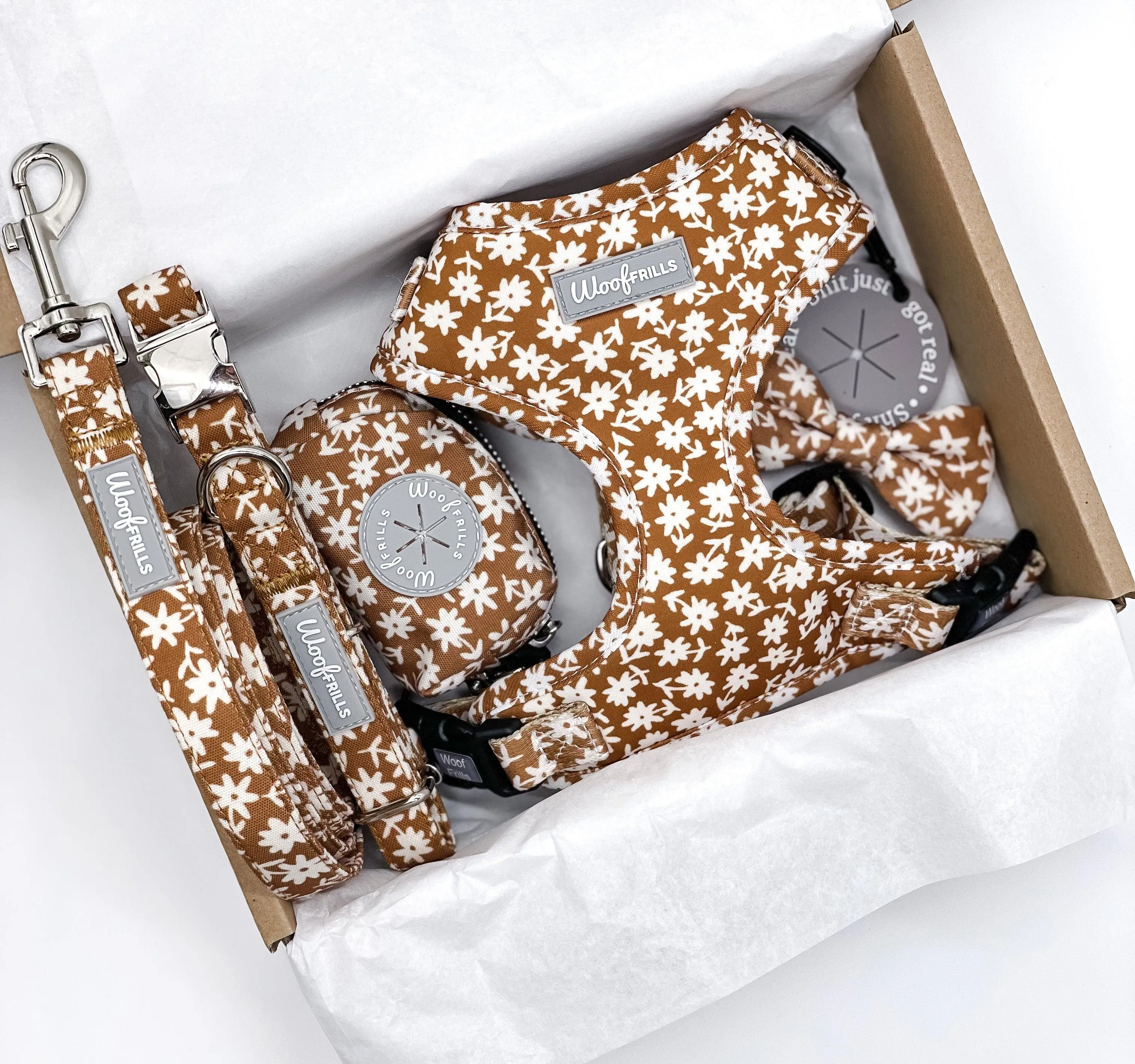 Dog harness , Dog collar and lead set | BUNDLE OF YOUR CHOICE | Bloom me away