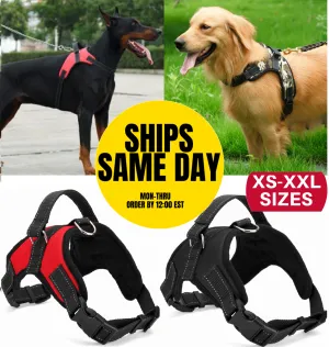 Dog Harness - No Pull Adjustable Reflective Vest - XS S M L XXl