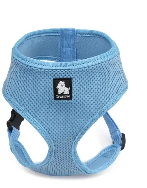 Dog Harness with Steel D Ring - Blue, S