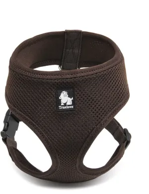 Dog Harness with Steel D Ring - Brown, M