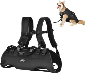 Dog Lift Harness Full Body Dog Backpack Harness Emergency Dog Backpack for Disabled, Old, Joint Injuries, Loss of Stability Dogs Small(33-66 LBS)