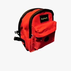 Dog Pack (RED) Backpack Harness For Dogs With Built In Poop Bag Dispenser - No-choke, Lightweight Pack For Pets With Adjustable Straps and Included Leash, Plus 2 Bonus Waste Bag Rolls, Medium