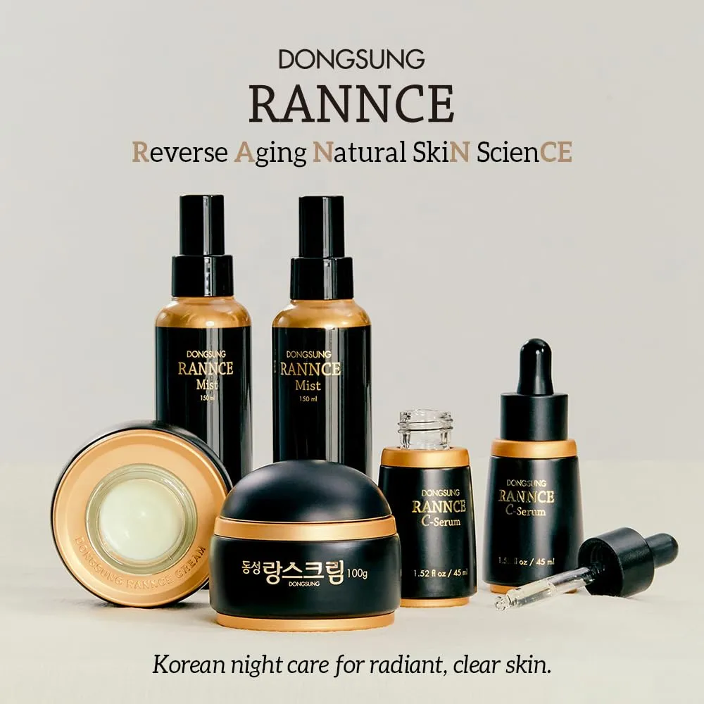 DONGSUNG RANNCE Facial Mist, Face Mist with Okra Fruit Extract and Abelmoschus Manihot Flower Extract, Hydrates and Nourishes Skin, Day Care (Rannce, 5.07 fl oz)