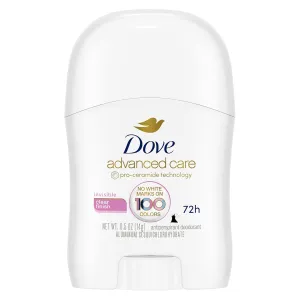 Dove Advanced Care Antiperspirant Deodorant Stick for Women Pack of 36 Clear Finish Trial and Travel Size 0.5 oz