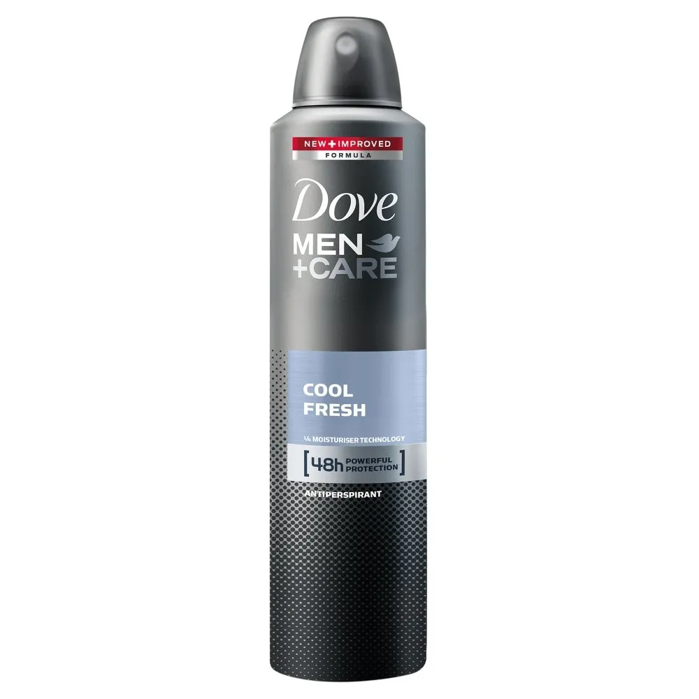Dove Men   Care Cool Fresh Antiperspirant Deodorant Spray, 48 Hour Powerful Protection, 8.4 Ounce (Pack of 6)