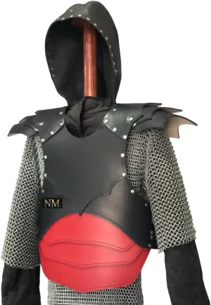 Dragon Rider Leather Armour Medieval Viking Fantasy Leather Chest Armor Black