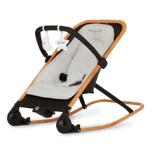 Dream on Me Rock With Me 2-in-1 Baby Rocker and Stationary Seat, Infant Rocker with Removable Toy Bar, Soothing Music & Vibration, 0-6 Months, Up to 20 Lbs