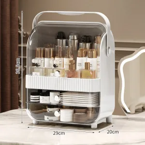 Dressing table cosmetics storage box large capacity skin care products rack perfume lipstick mask box